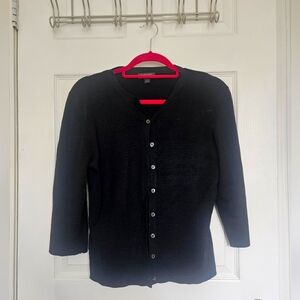 Women's black cardigan